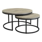 Moe's Home Collection Drey Round Nesting Coffee Tables - Set Of 2 | Modishstore | Coffee Tables