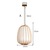 Bamboo PVC Lantern Lampshade Pendant Light By Artisan Living-12109-2