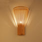 Bamboo Wicker Rattan Fan Lampshade Wall Lamp By Artisan Living | ModishStore | Wall Lamps-3