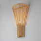 Bamboo Wicker Rattan Fan Lampshade Wall Lamp By Artisan Living | ModishStore | Wall Lamps-4