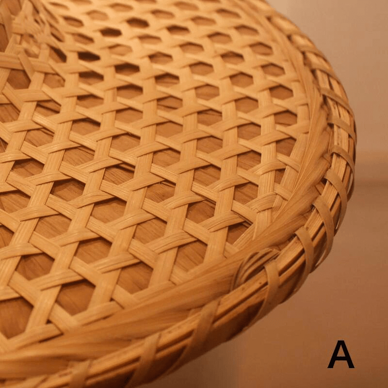 Bamboo Wicker Rattan Hat Shade Adjustable Spider Chandelier-A by Artisan Living | ModishStore | Chandeliers-5
