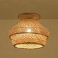 Bamboo Wicker Rattan Shade Chandelier Light By Artisan Living | ModishStore | Chandeliers-6