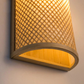 Bamboo Wicker Rattan Shade Tunnel Wall Lamp by Artisan Living | ModishStore | Wall Lamps-2