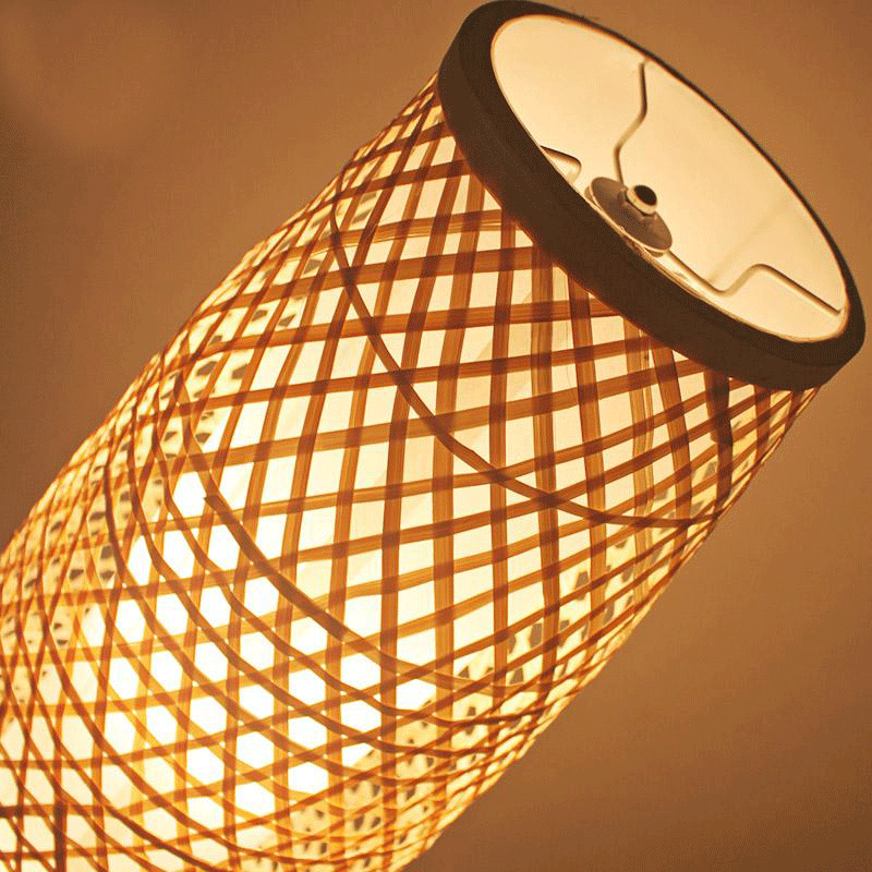 Bamboo Wicker Rattan Shade Vase Floor Lamp By Artisan Living | Floor Lamps | '14007 | Modishstore - 5