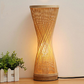 Bamboo Wicker Rattan Spire Vase Table Lamp by Artisan Living | ModishStore | Table Lamps