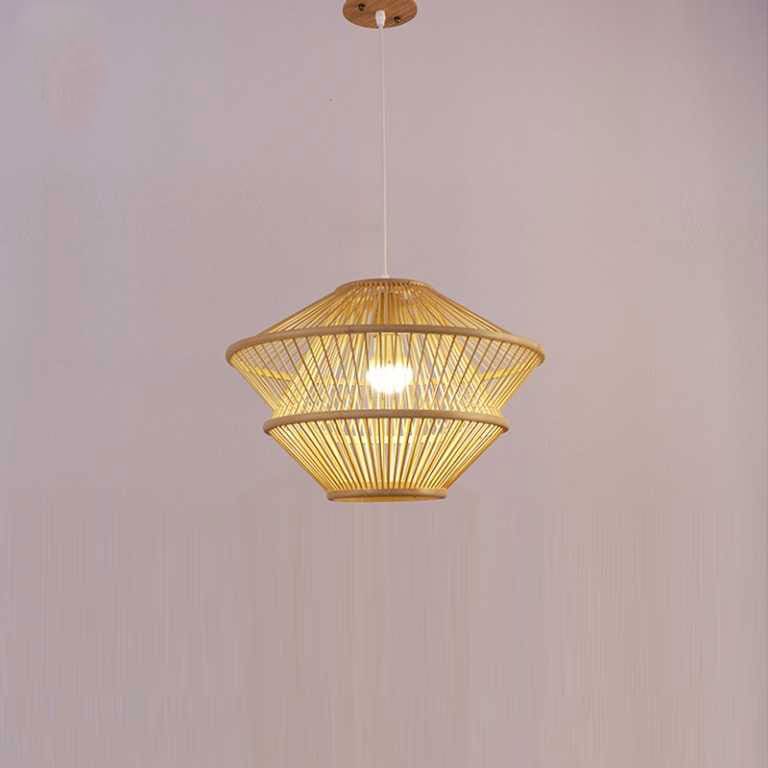 Bamboo Wicker Rattan Pendant Light By Artisan Living-12363-3