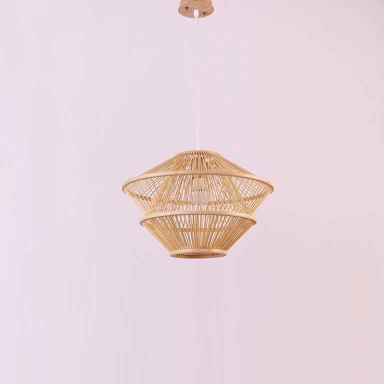 Bamboo Wicker Rattan Pendant Light By Artisan Living-12364-4