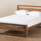 Baxton Studio Torino Mid-Century Modern Solid Walnut Wood Open Frame Style King Size Platform Bed | Beds | SW8068-Walnut-M17-King | Modishstore - 2