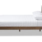 Baxton Studio Torino Mid-Century Modern Solid Walnut Wood Open Frame Style King Size Platform Bed | Beds | SW8068-Walnut-M17-King | Modishstore - 4