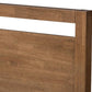 Baxton Studio Torino Mid-Century Modern Solid Walnut Wood Open Frame Style King Size Platform Bed | Beds | SW8068-Walnut-M17-King | Modishstore - 6
