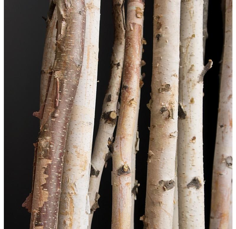 Birch Poles in Slate Veneer Planter by Gold Leaf Design Group | Artificial Flora | Modishstore - 3