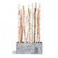 Birch Poles in Slate Veneer Planter by Gold Leaf Design Group | Artificial Flora | Modishstore