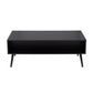Bora Bora Contemporary Coffee Table in Black Wood with Rattan Accents By LumiSource | Coffee Tables | Modishstore - 7