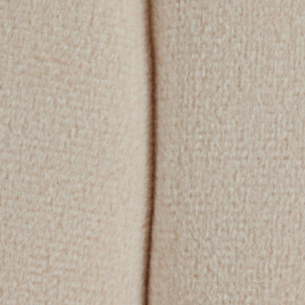 Braided Round 16" Ottoman in Cream Velvet By LumiSource | Ottomans | Modishstore - 3