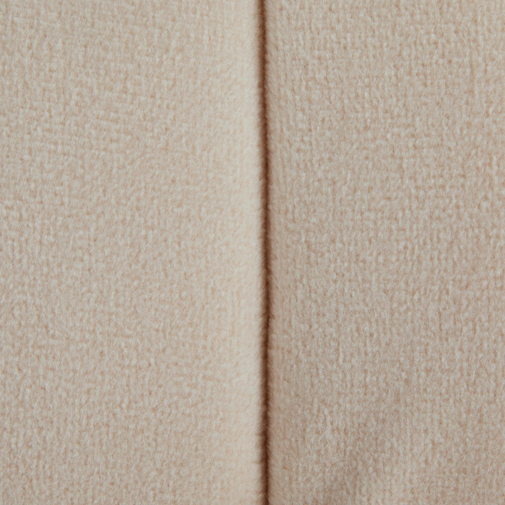 Braided Round 24" Ottoman in Cream Velvet By LumiSource | Ottomans | Modishstore - 3