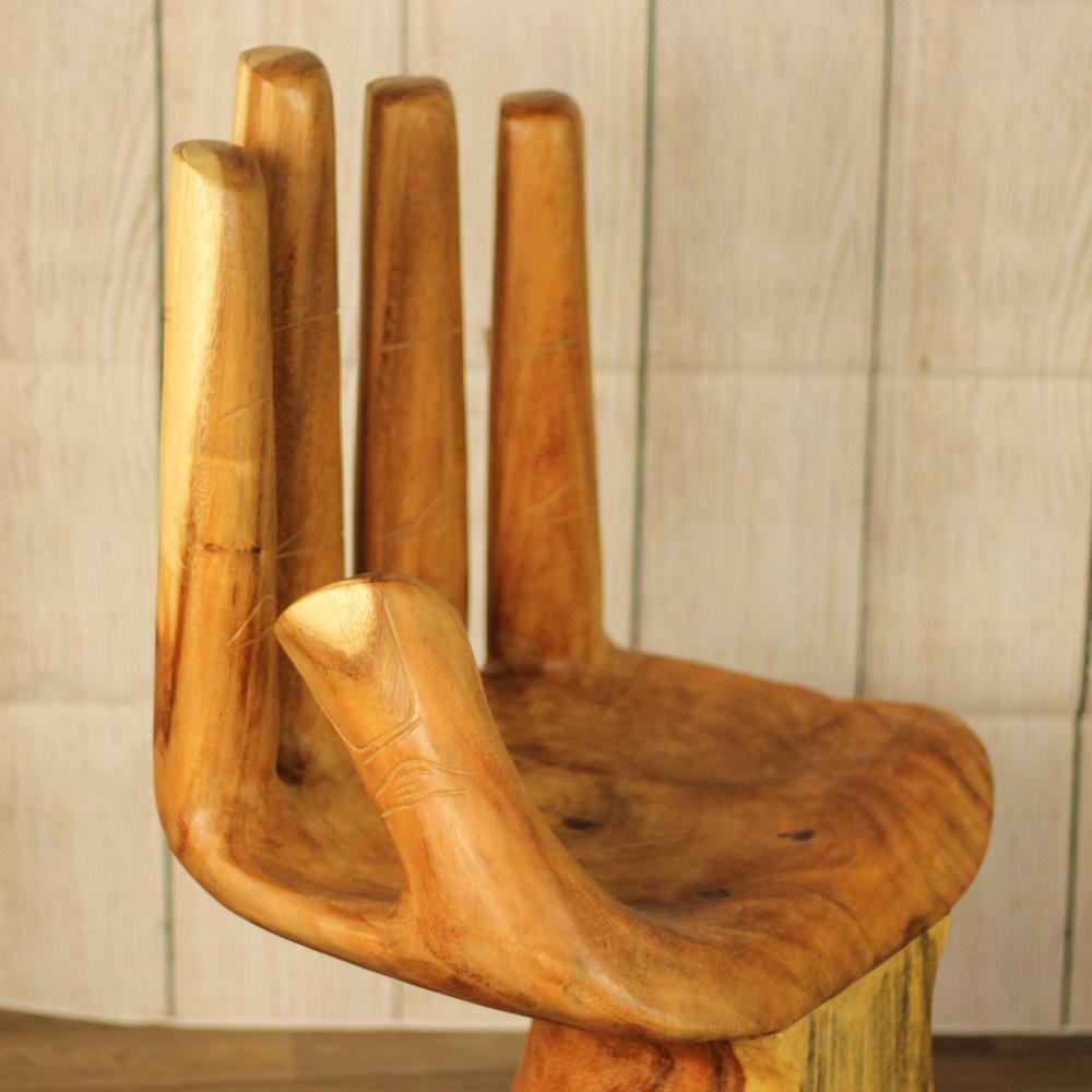 Buddha Hand-Shaped Blessing Chair- Large- High Back- | Accent Chairs | AL314L | Modishstore - 4