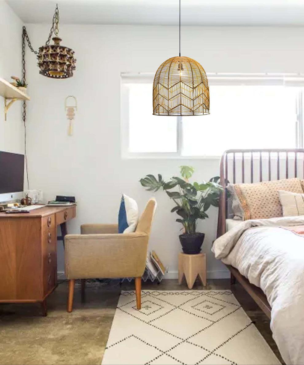 Rattan Arch Pendant Living by Artisan Living-5