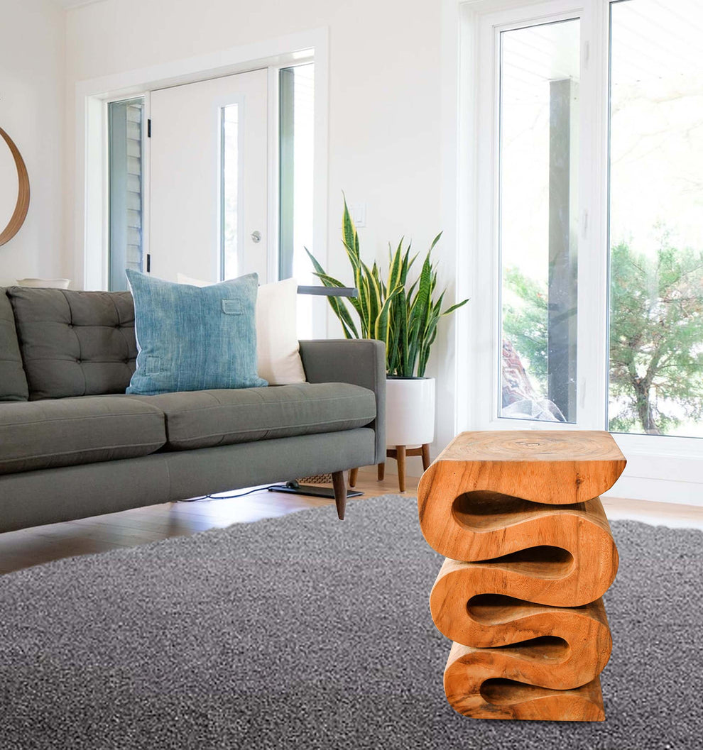 Zigzag Table in Teakwood-5