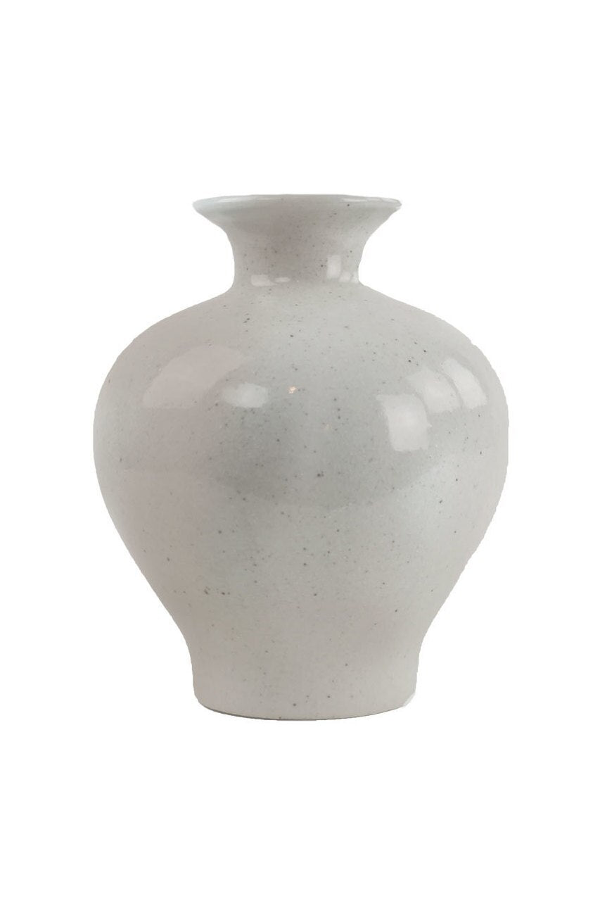 Vagabond Vintage Ceramic White Mushroom Vase - Set of 2 | Modishstore | Vases-2