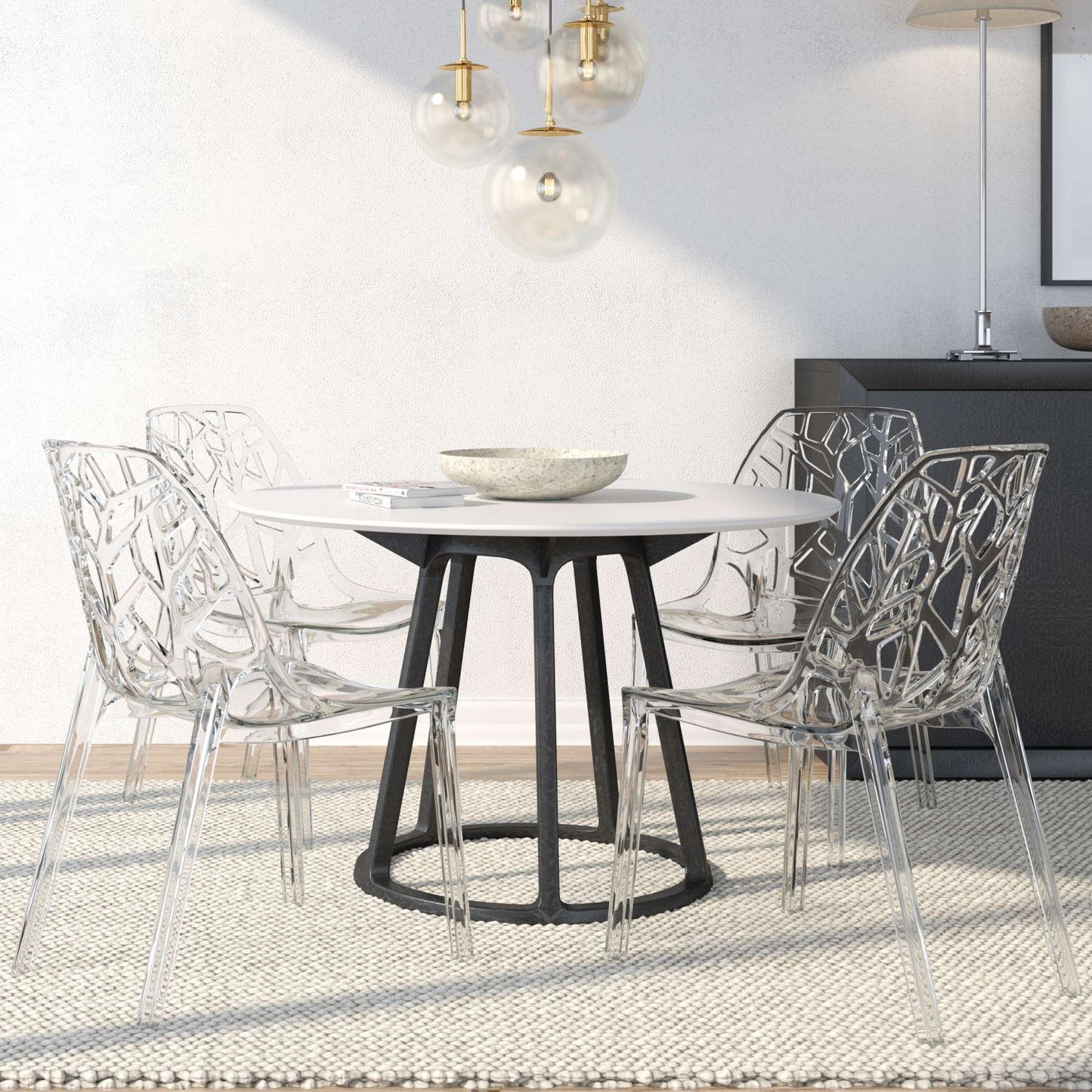 LeisureMod Modern Cornelia Dining Chair, Set of 4 | Dining Chairs | Modishstore