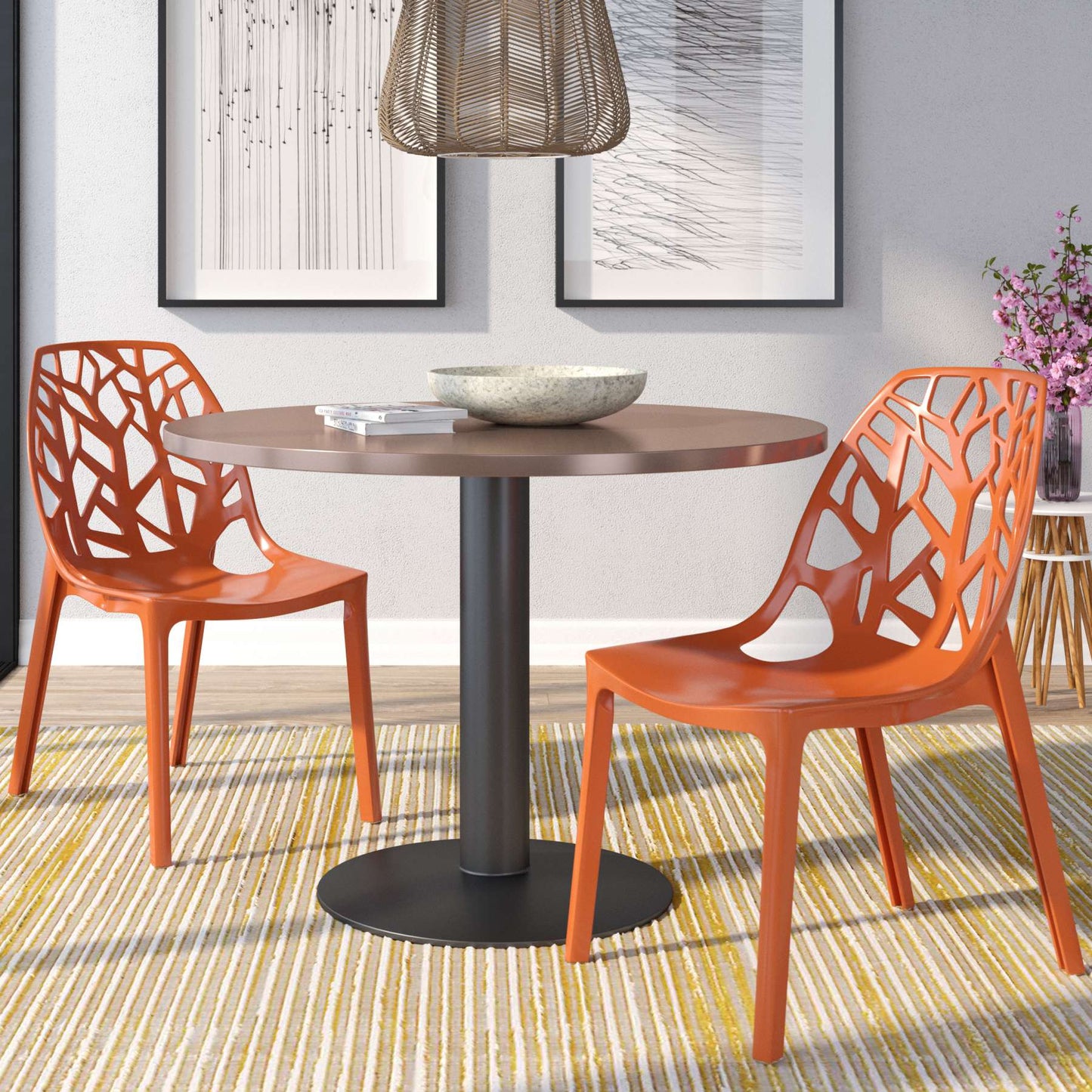 LeisureMod Modern Cornelia Dining Chair, Set of 2 | Dining Chairs | Modishstore - 36