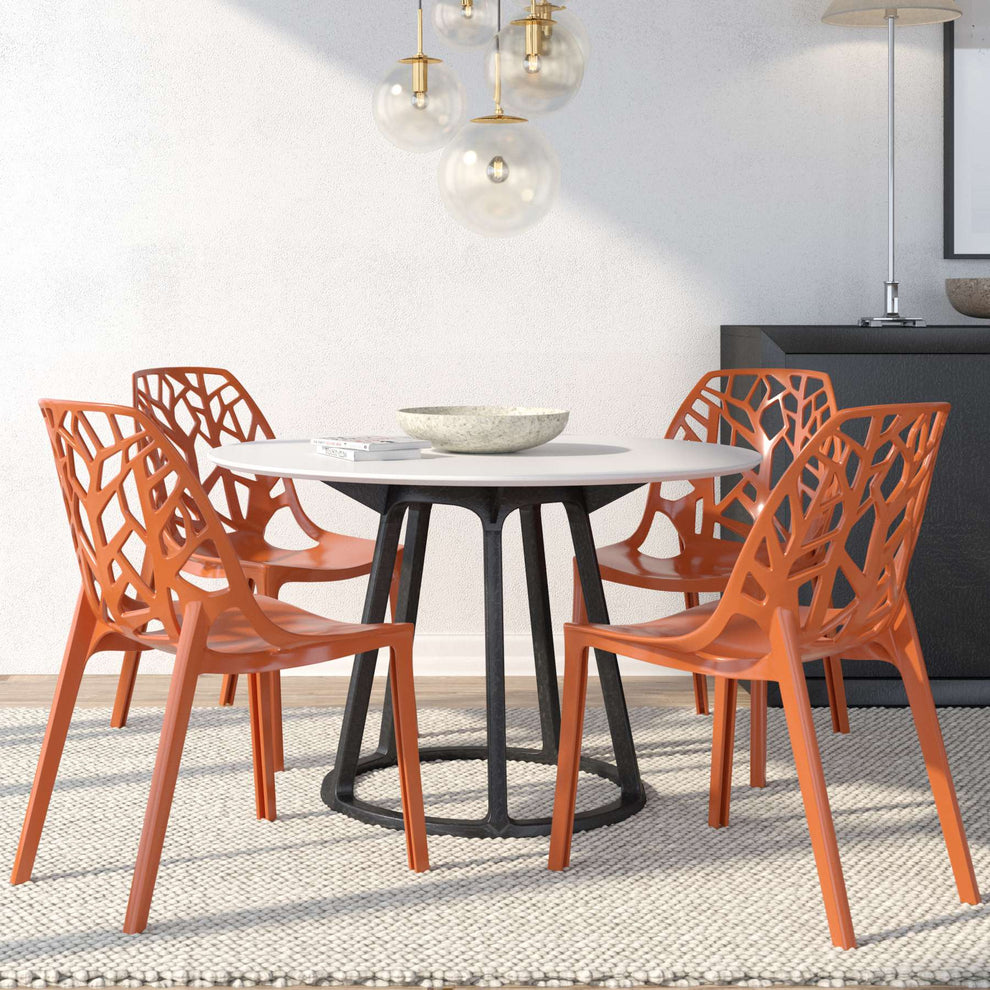 LeisureMod Modern Cornelia Dining Chair, Set of 4 | Dining Chairs | Modishstore - 11