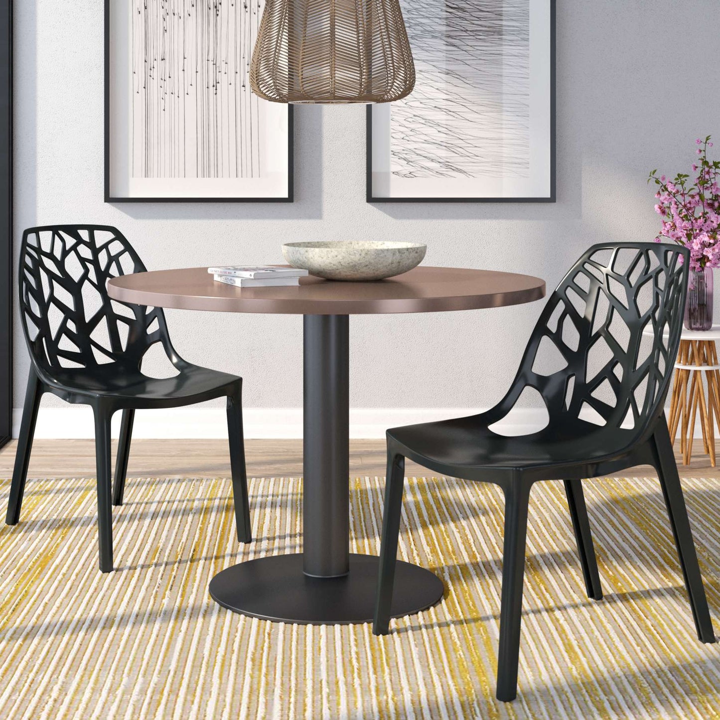 LeisureMod Modern Cornelia Dining Chair, Set of 2 | Dining Chairs | Modishstore - 45