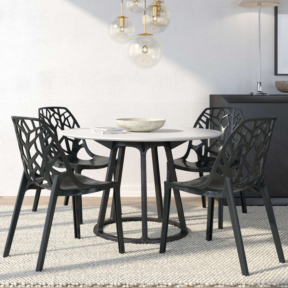 LeisureMod Modern Cornelia Dining Chair, Set of 4 | Dining Chairs | Modishstore - 20