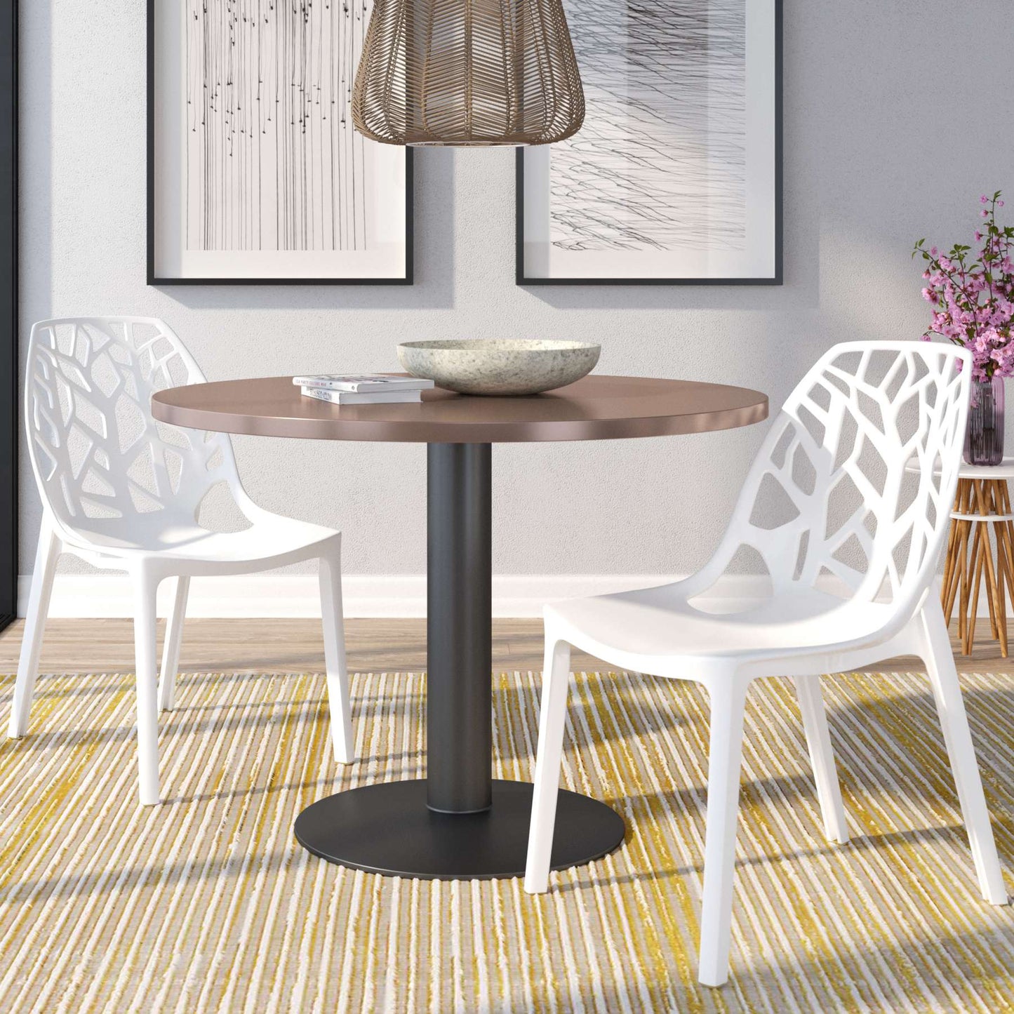 LeisureMod Modern Cornelia Dining Chair, Set of 2 | Dining Chairs | Modishstore - 63