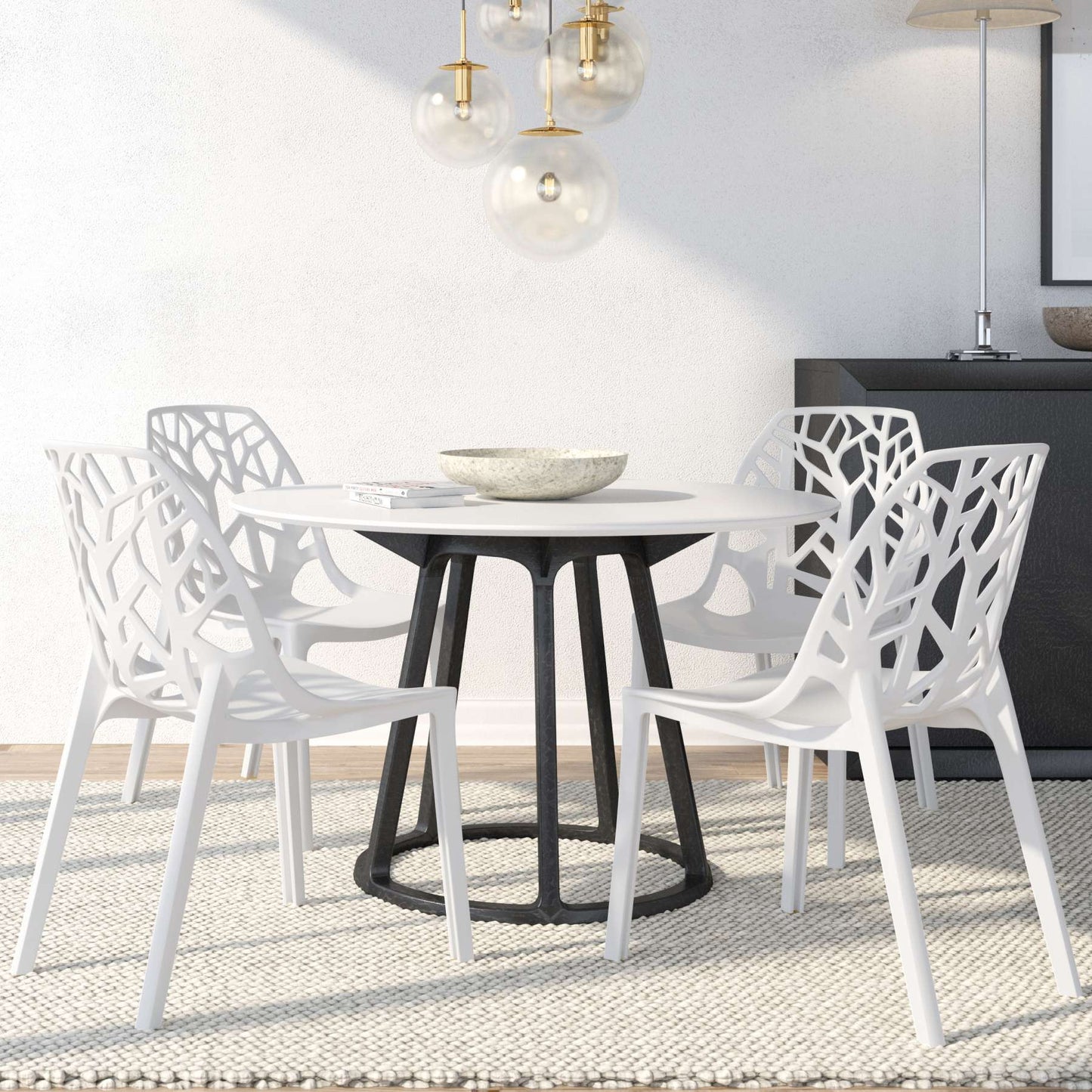 LeisureMod Modern Cornelia Dining Chair, Set of 4 | Dining Chairs | Modishstore - 38