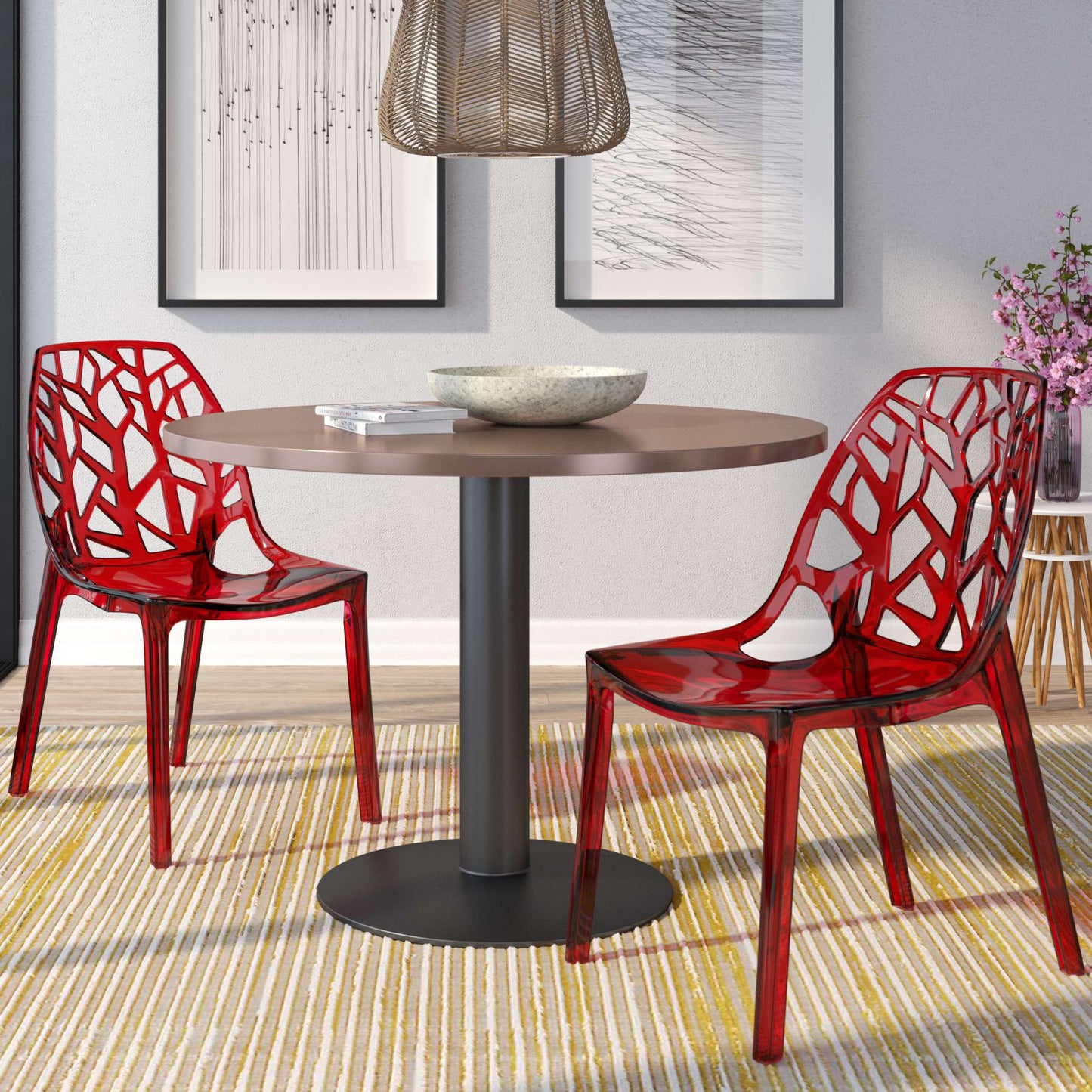 LeisureMod Modern Cornelia Dining Chair, Set of 2 | Dining Chairs | Modishstore - 11
