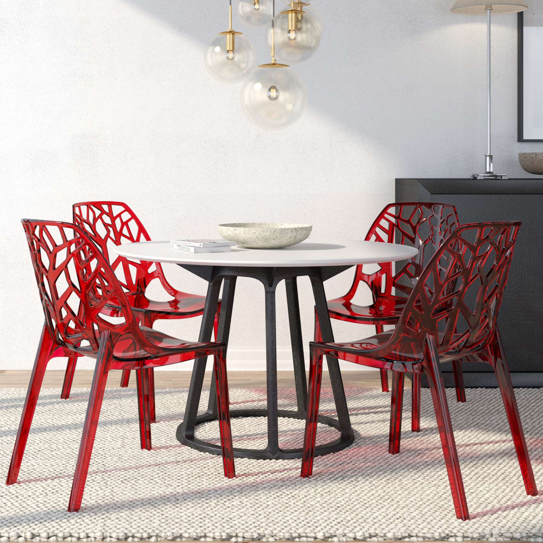 LeisureMod Modern Cornelia Dining Chair, Set of 4 | Dining Chairs | Modishstore - 18