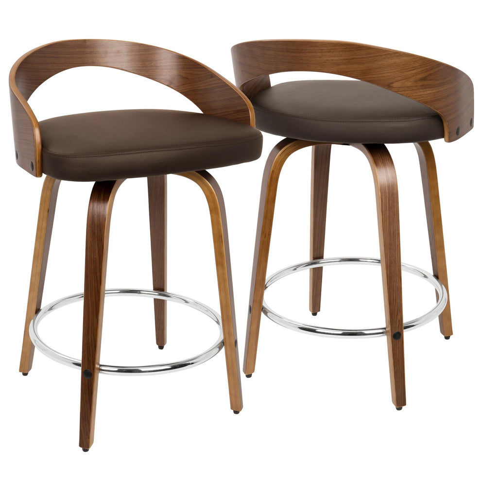 LumiSource Grotto Counter Stool - Set of 2-30