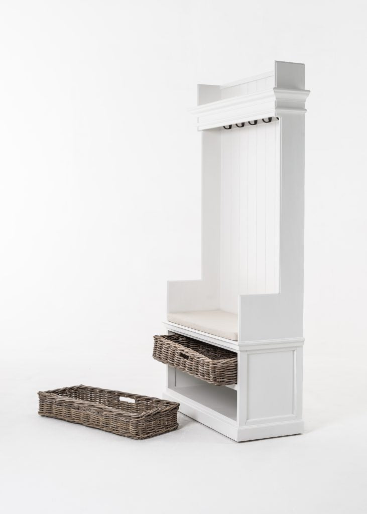 Entryway Coat Rack & Bench Unit By Novasolo - CA593 | Dressers | Modishstore - 2