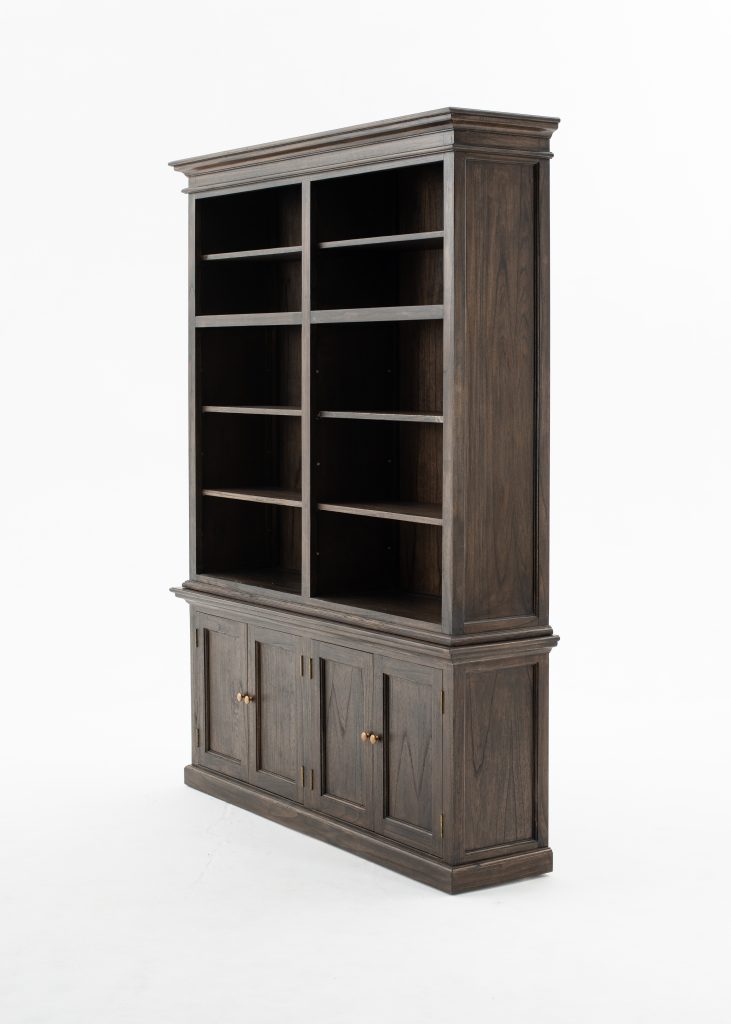Double-Bay Hutch Unit By Novasolo - CA613BW | Bookcases | Modishstore - 2