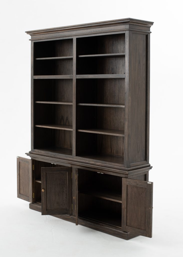 Double-Bay Hutch Unit By Novasolo - CA613BW | Bookcases | Modishstore