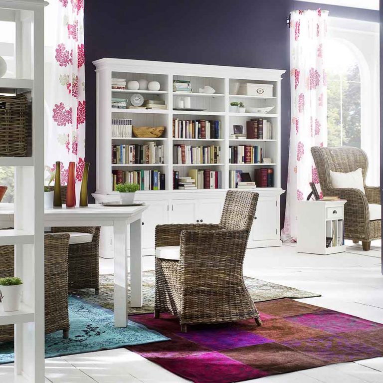 Triple-Bay Hutch Unit By Novasolo - CA614 | Bookcases | Modishstore - 2