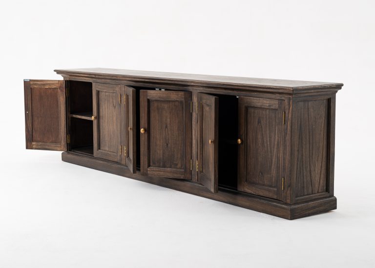 Triple-Bay Hutch Unit By Novasolo - CA614BW | Bookcases | Modishstore - 4