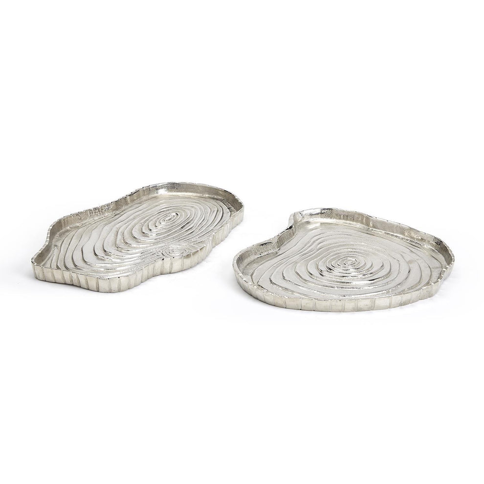 Tree Ring Tray Set Of 4 By Tozai Home | Trays | Modishstore - 3