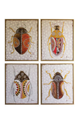 Oil Painting \ Beetles Set Of 4 By Kalalou