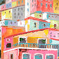 Colorful Houses Oil Painting By Kalalou | Wall Painting | Modishstore - 2
