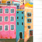 Colorful Houses Oil Painting By Kalalou | Wall Painting | Modishstore - 3