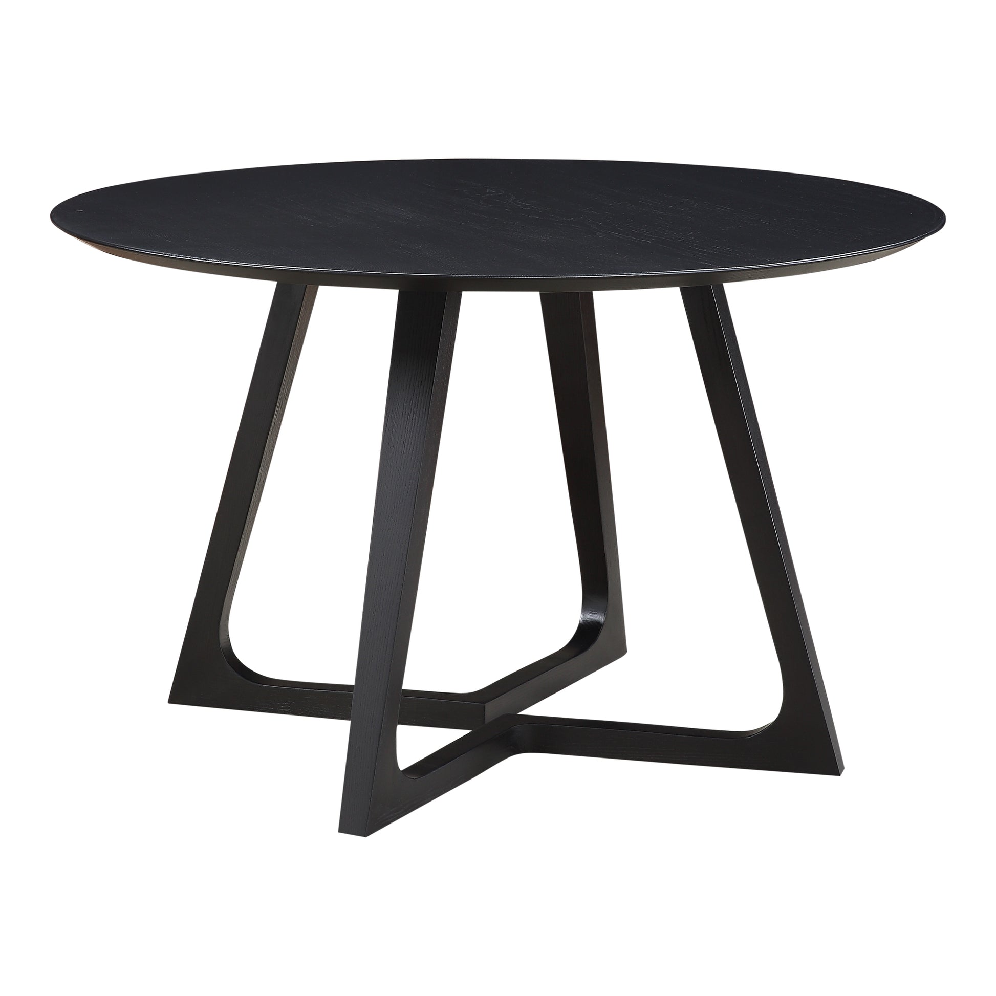 GODENZA DINING TABLE ROUND BLACK ASH | Modishstore | Dining Tables-2