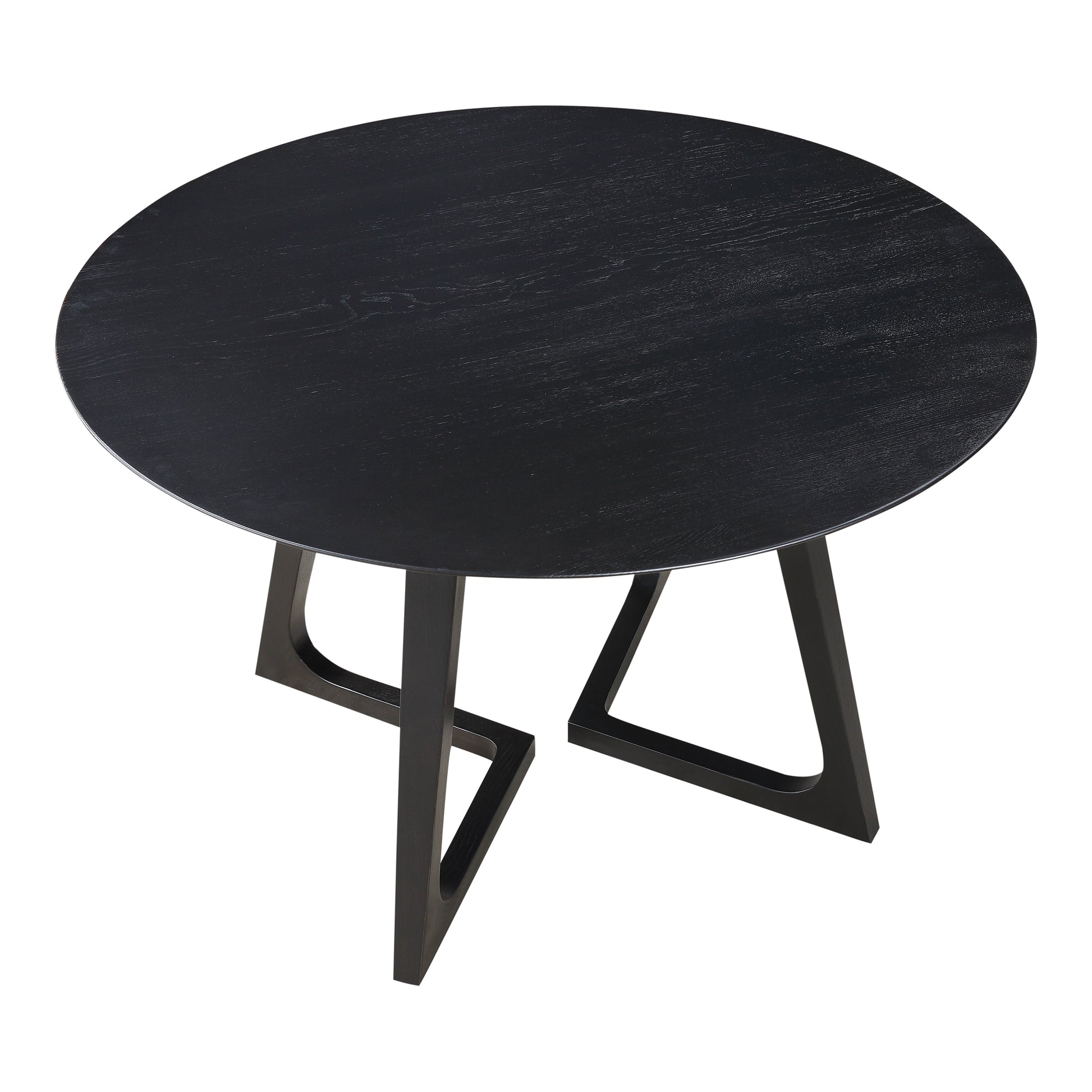 GODENZA DINING TABLE ROUND BLACK ASH | Modishstore | Dining Tables-3
