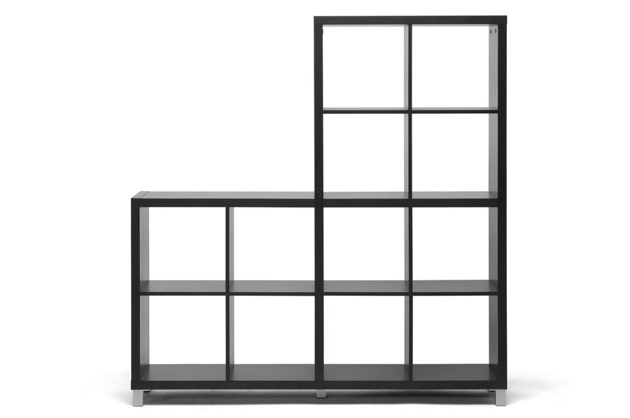 Baxton Studio Sunna Dark Brown Modern Cube Shelving Unit | Modishstore | Shelves & Shelving Units