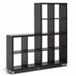 baxton studio sunna dark brown modern cube shelving unit | Modish Furniture Store-2