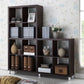 baxton studio sunna dark brown modern cube shelving unit | Modish Furniture Store-4