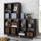 baxton studio sunna dark brown modern cube shelving unit | Modish Furniture Store-4