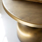 Antique Brass Metal Accent Table By Kalalou-2
