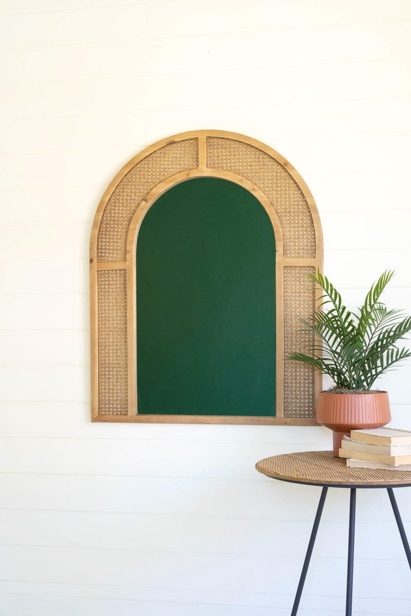 Woven Arched Rattan Framed Wall Mirror - Small By Kalalou | Mirrors | Modishstore